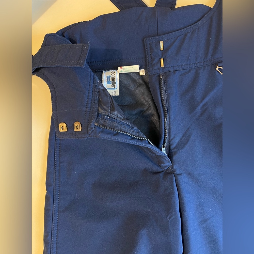 Vintage Obermeyer Navy Blue Snow Ski Bib Overalls Women’s Size 10 Soft Shell - Picture 5 of 16